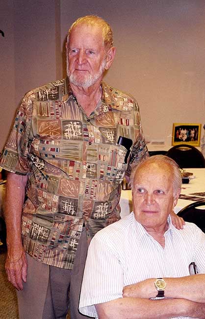 Mitchell with his dad Arthur Cash